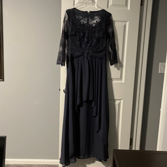 Slate Blue High-Low Dress - Picture 1 of 4